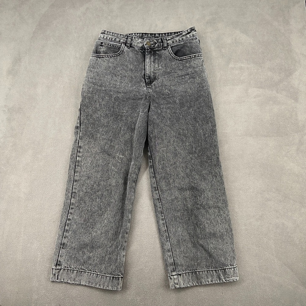 Collusion X007 Wide-Leg Baggy Jeans Womens 8/30 Gray Denim Streetwear High Rise